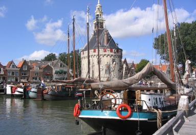 Foto van de haven in Hoorn