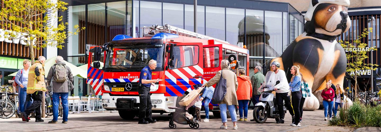 Brandweer bij Slimste Huis in Alkmaar